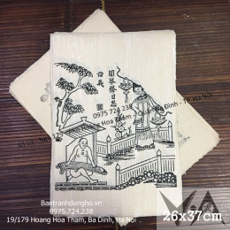 Tranh Đông Hồ Thạch Sanh Gảy Đàn